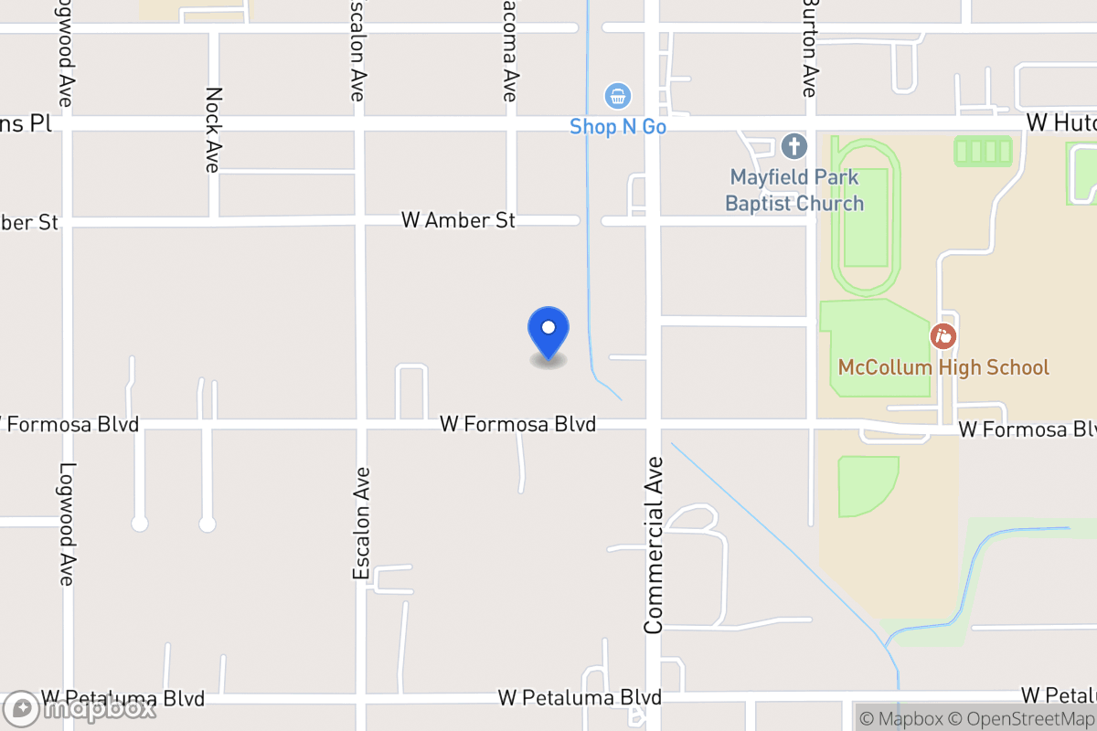 Map of 827 W Formosa Blvd
