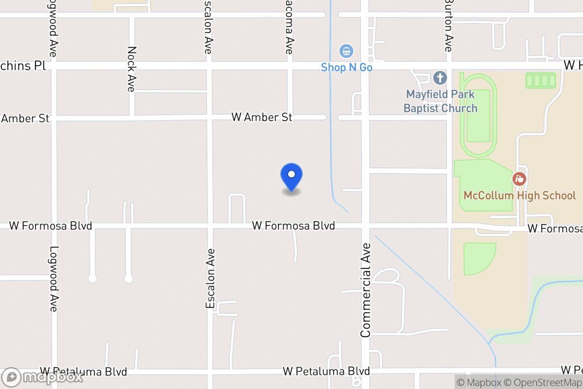 Map of 839 W Formosa Blvd