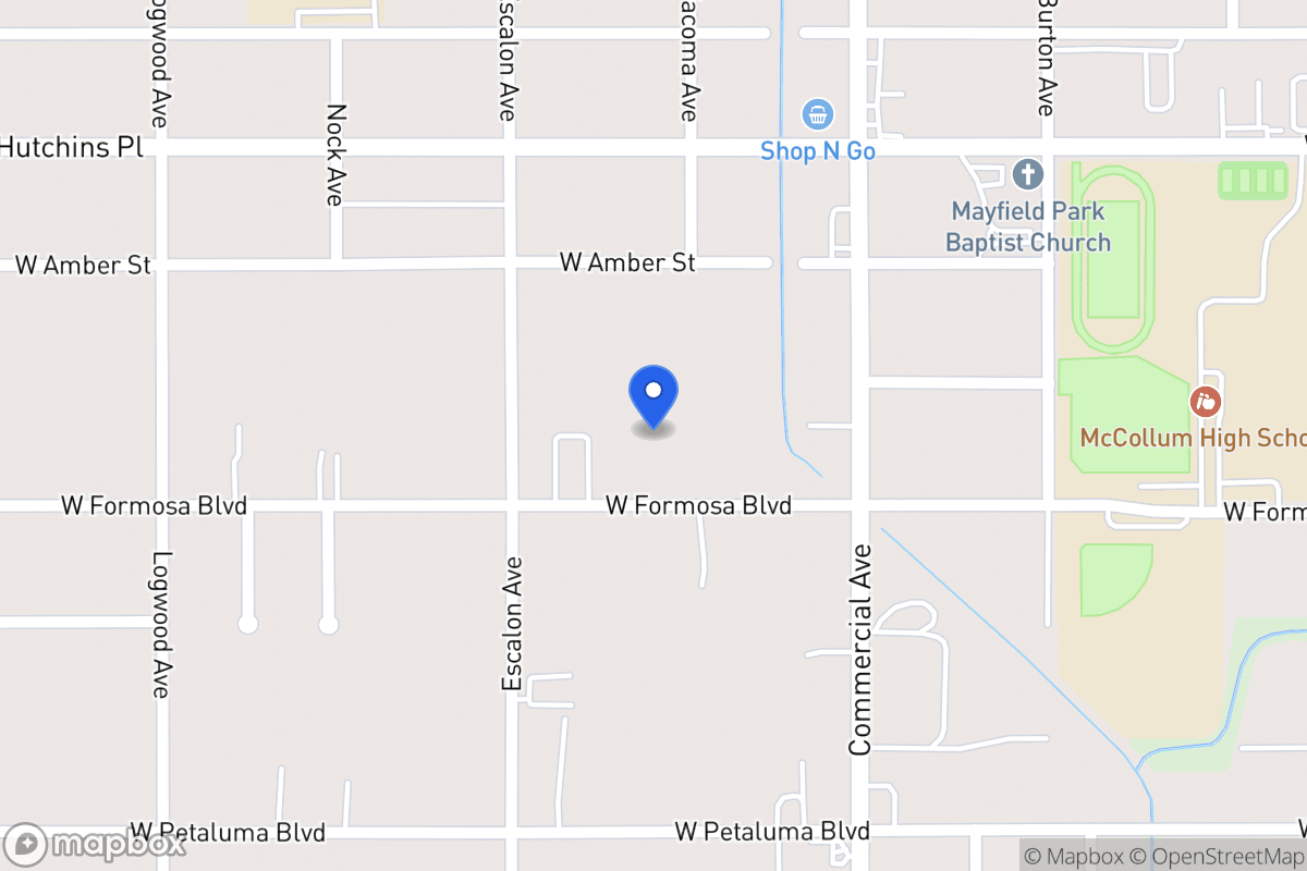 Map of 907 W Formosa Blvd