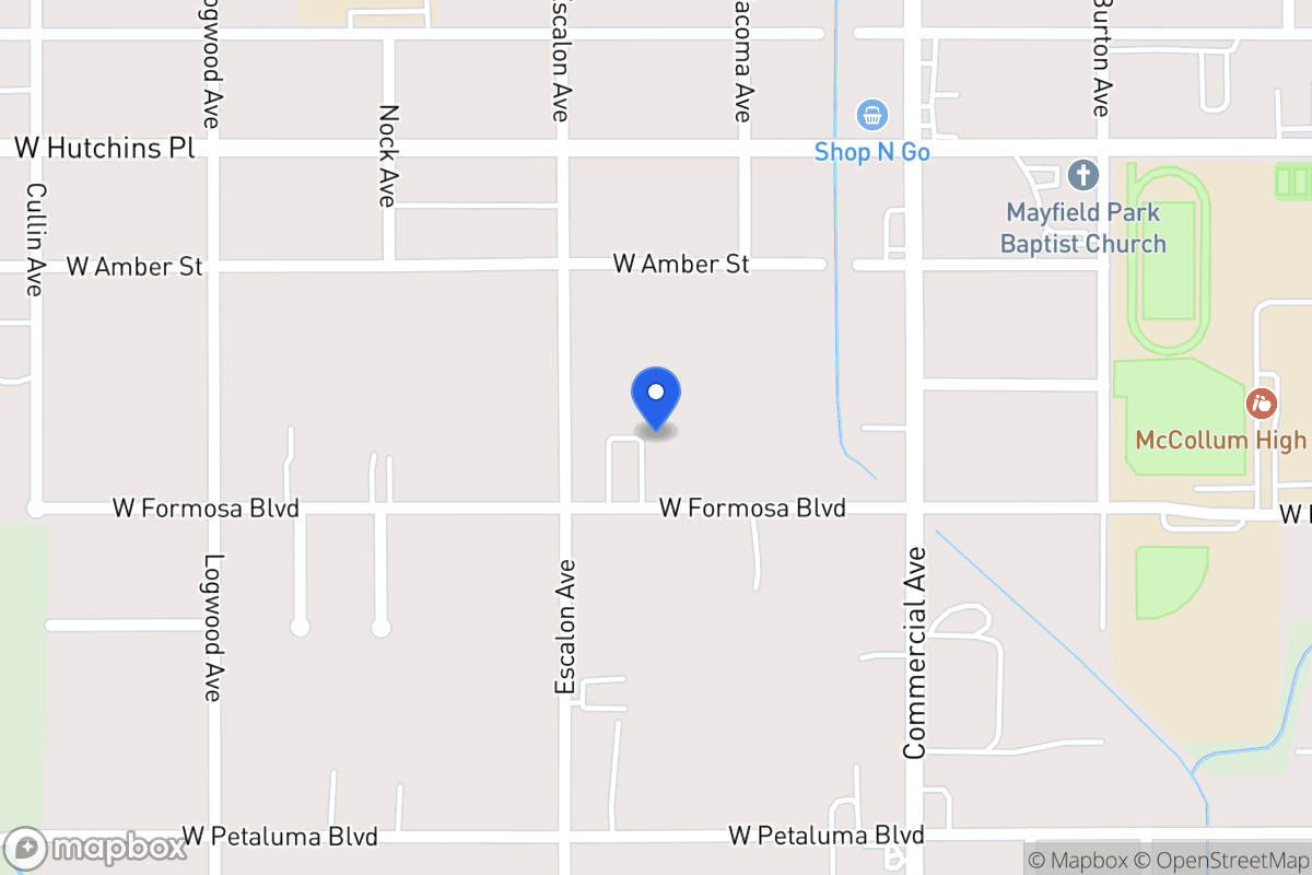 Map of 919 W Formosa Blvd