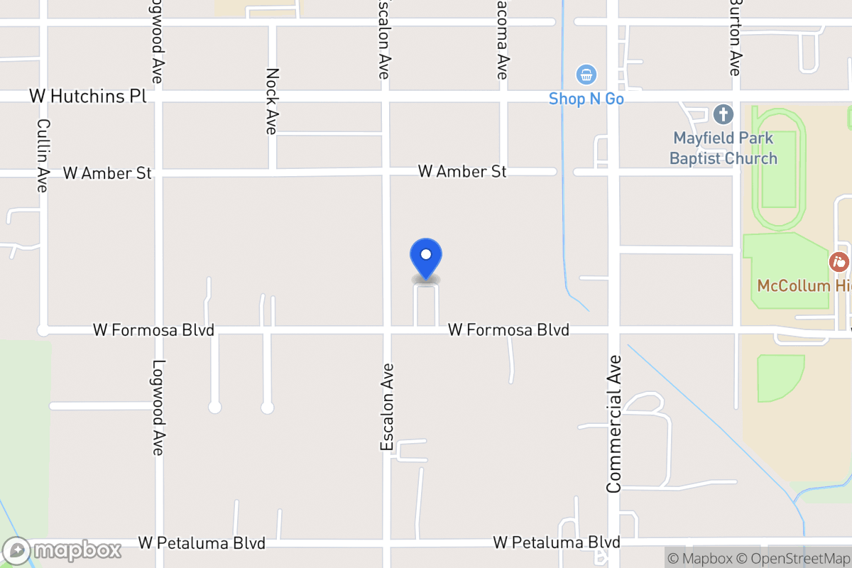 Map of 927 W Formosa Blvd