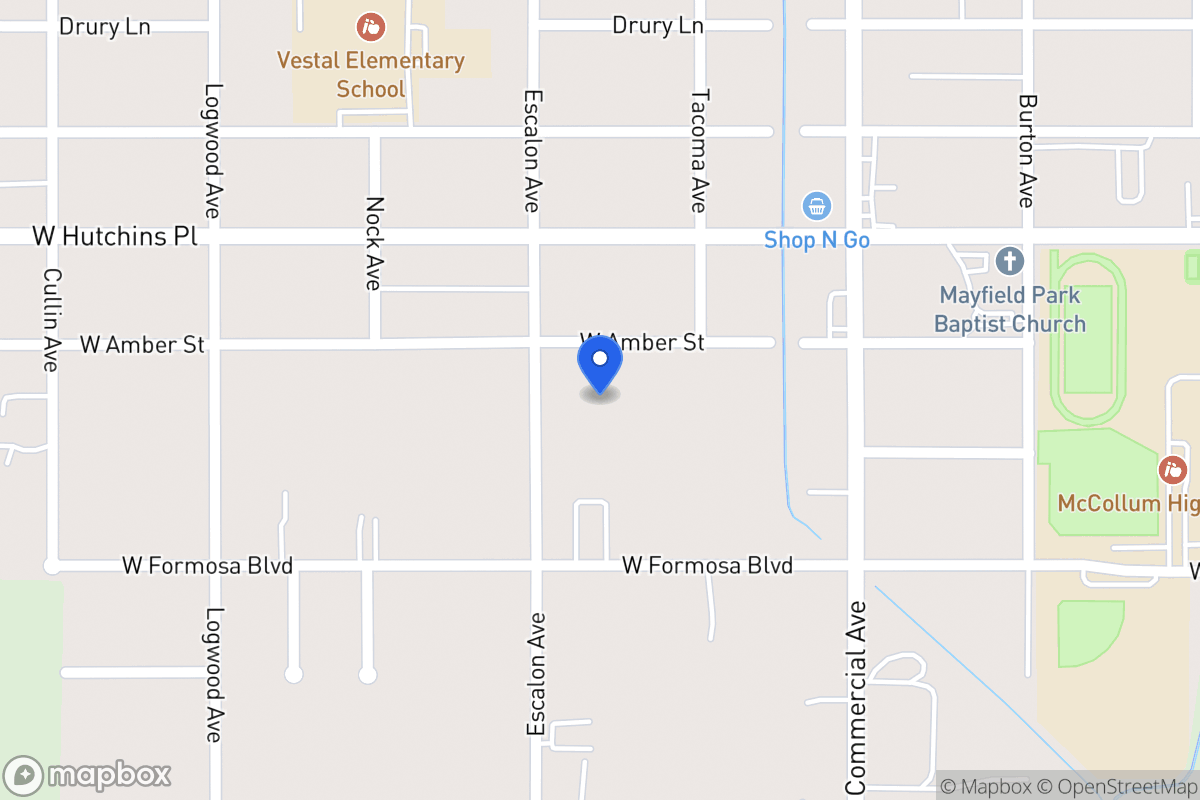 Map of 926 W Amber St
