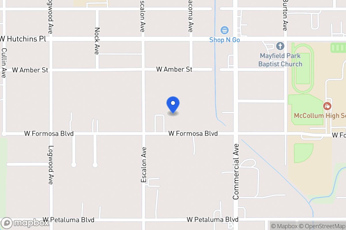 Map of 915 W Formosa Blvd