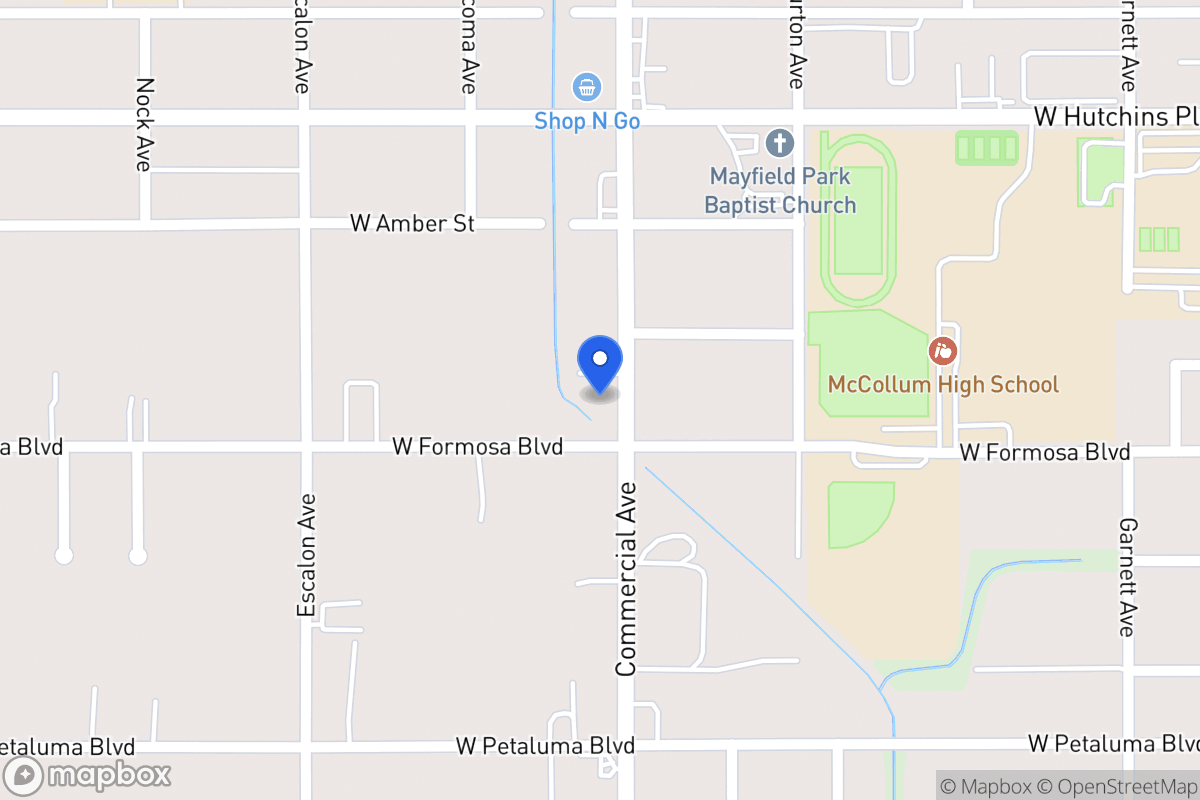 Map of 3413  Commercial Ave