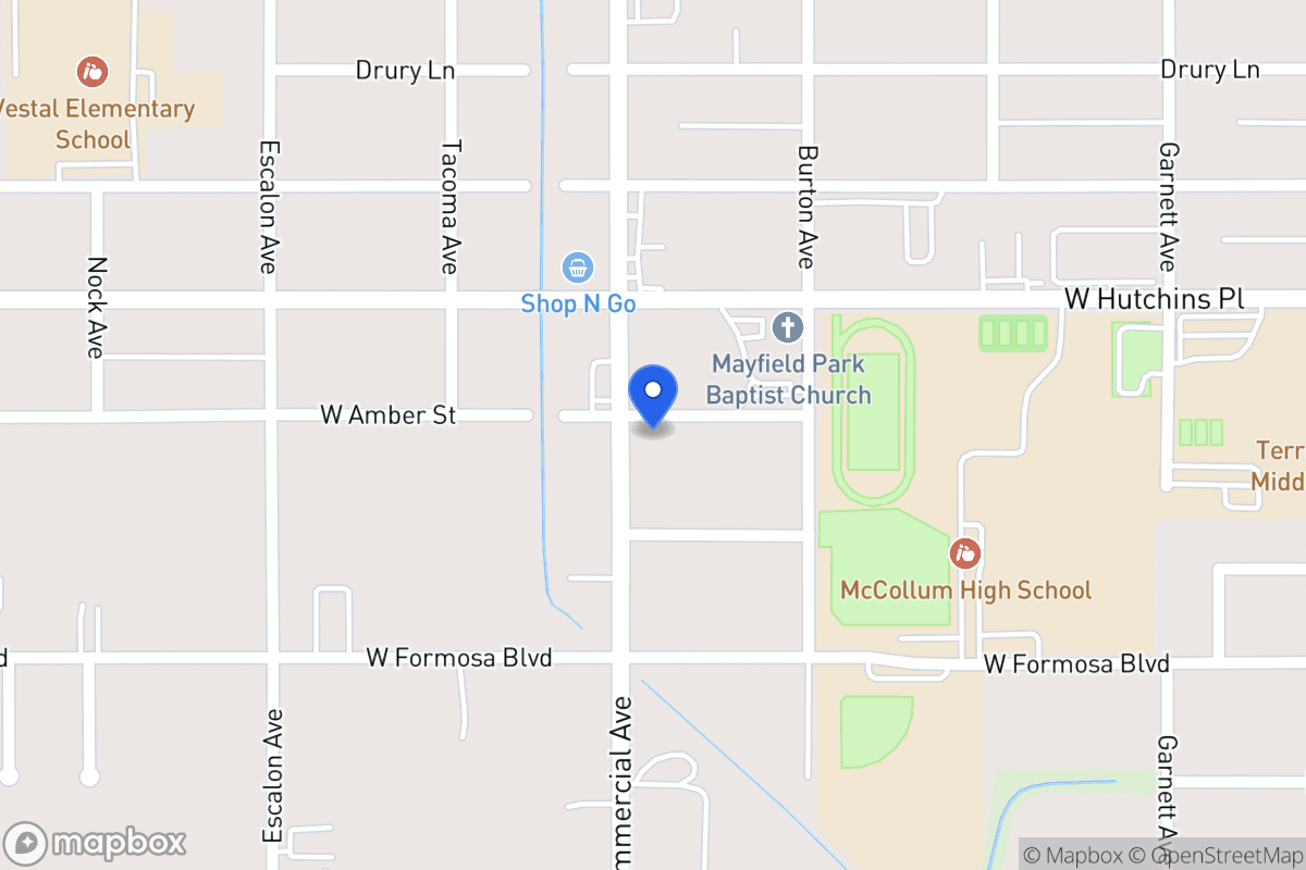 Map of 3304  Commercial Ave