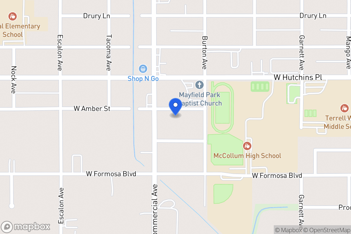 Map of 726 W Amber St