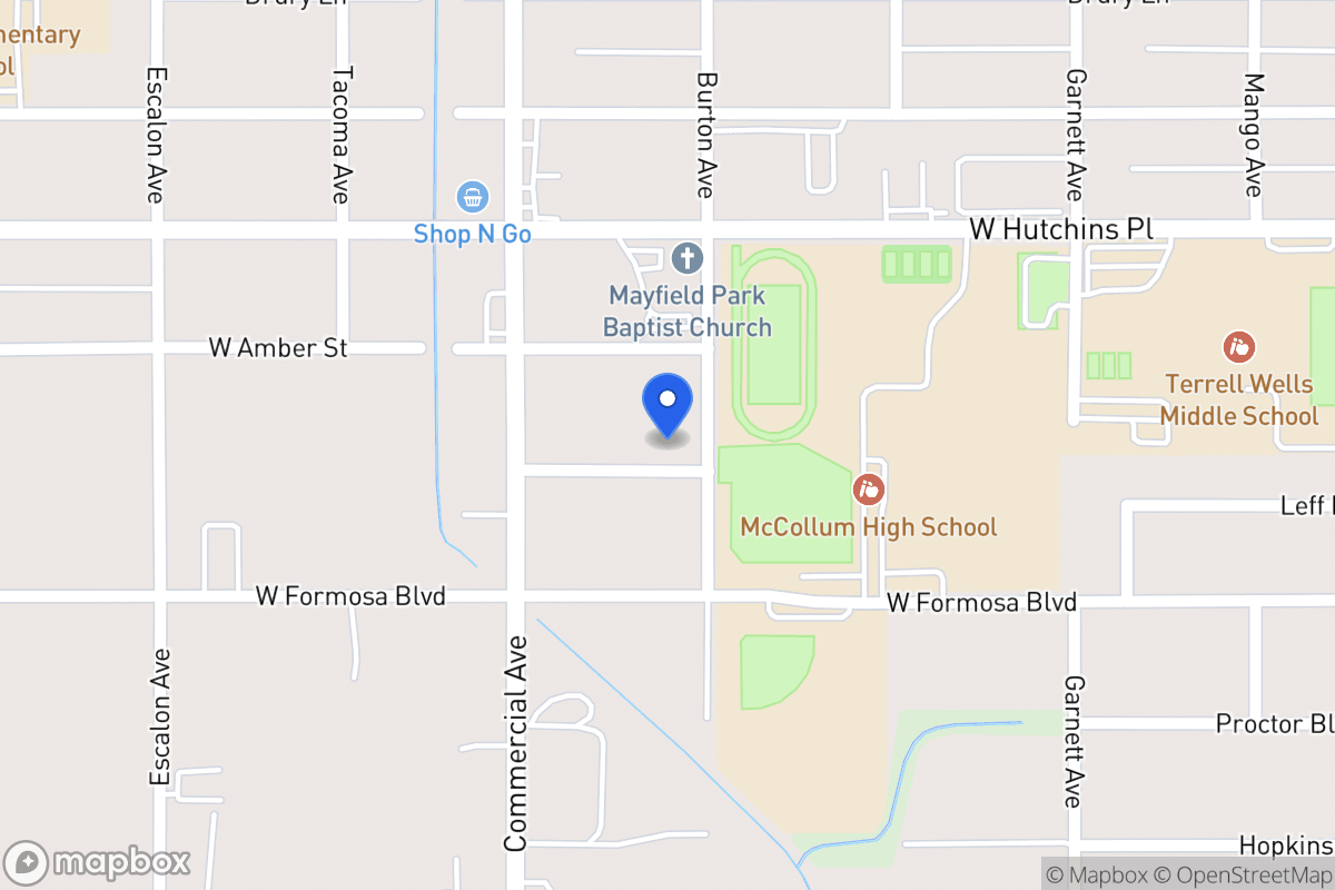 Map of 1419  Burton Ave