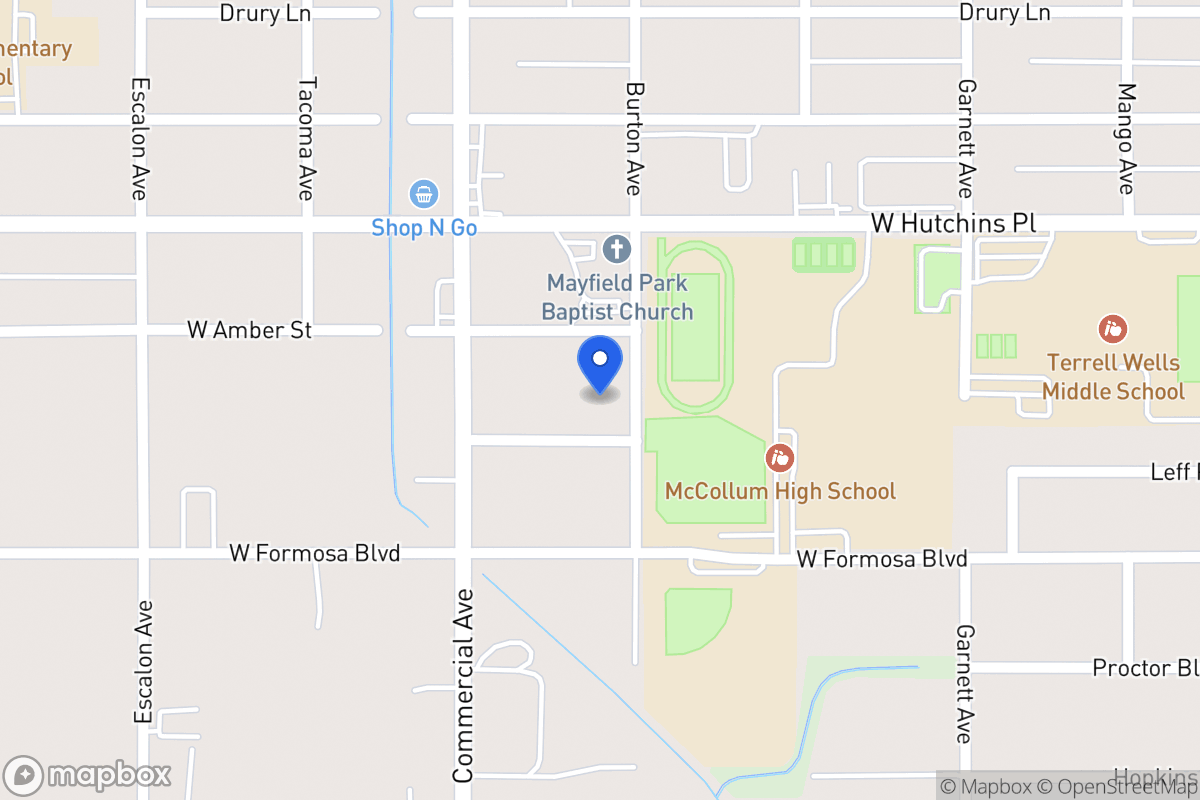 Map of 1415  Burton Ave