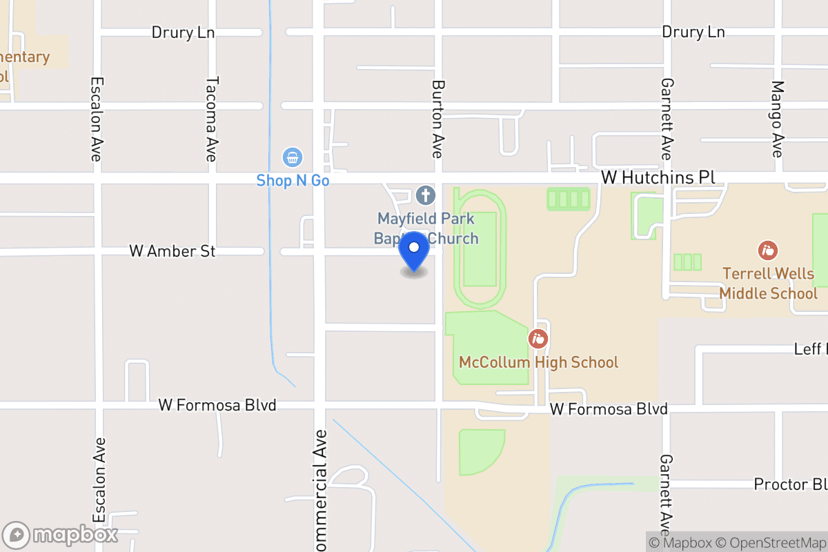 Map of 1407  Burton Ave