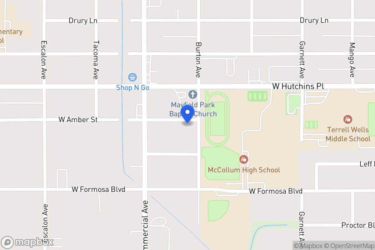 Map of 1403  Burton Ave