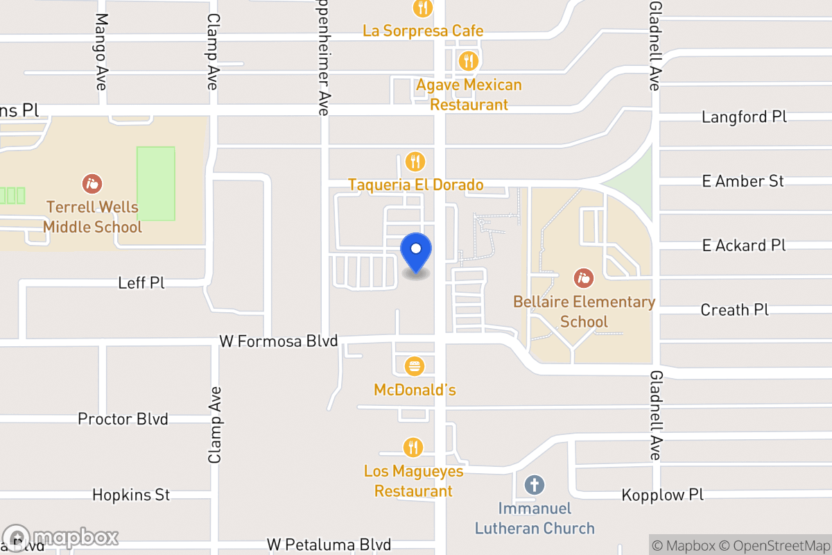 Map of 3542  Pleasanton Rd
