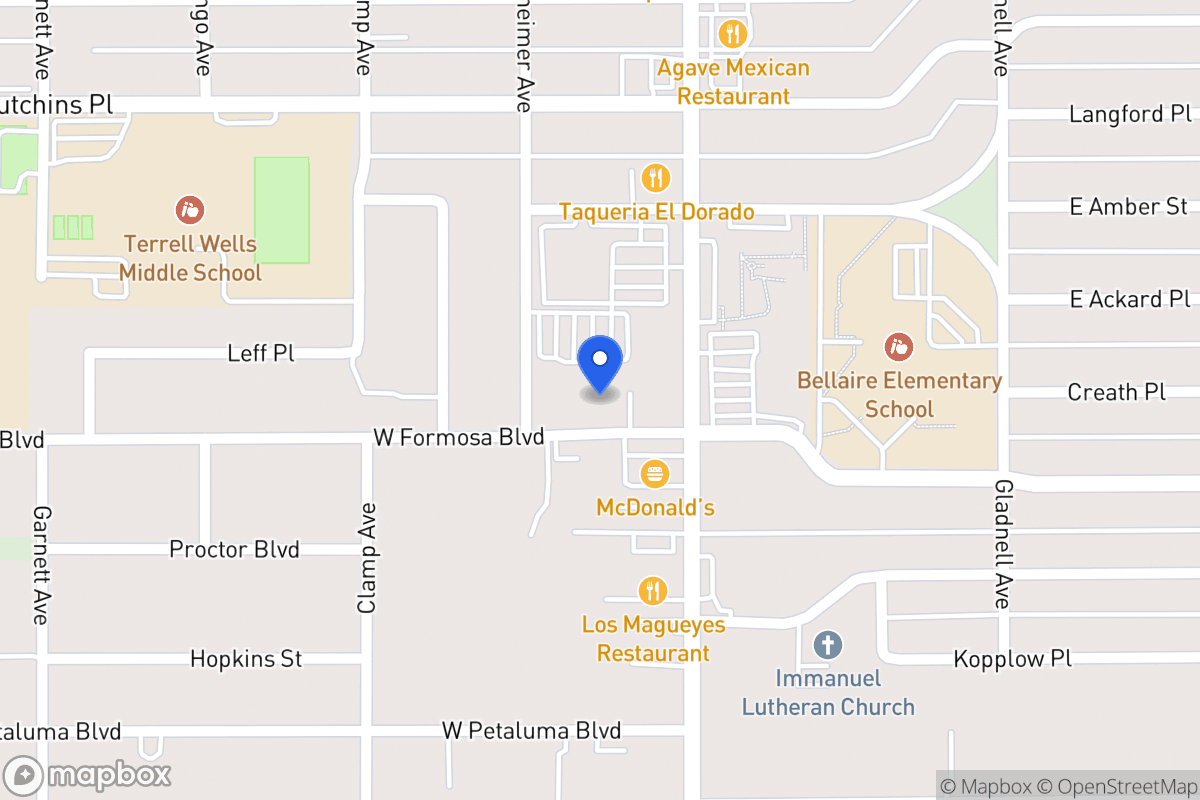 Map of 121 W Formosa Blvd