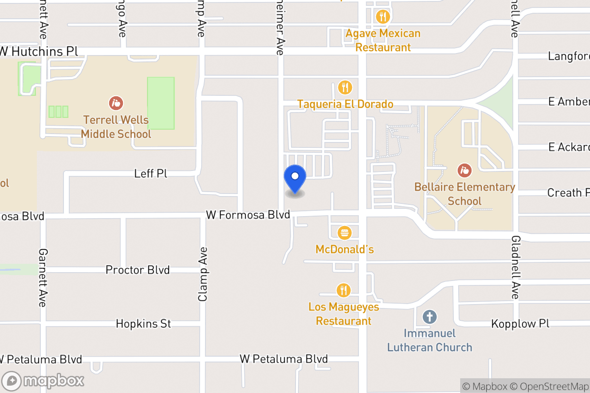 Map of 135 W Formosa Blvd