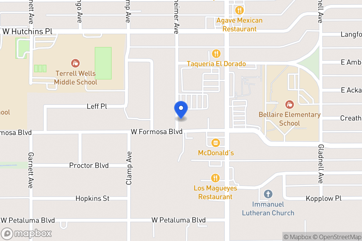 Map of 139 W Formosa Blvd