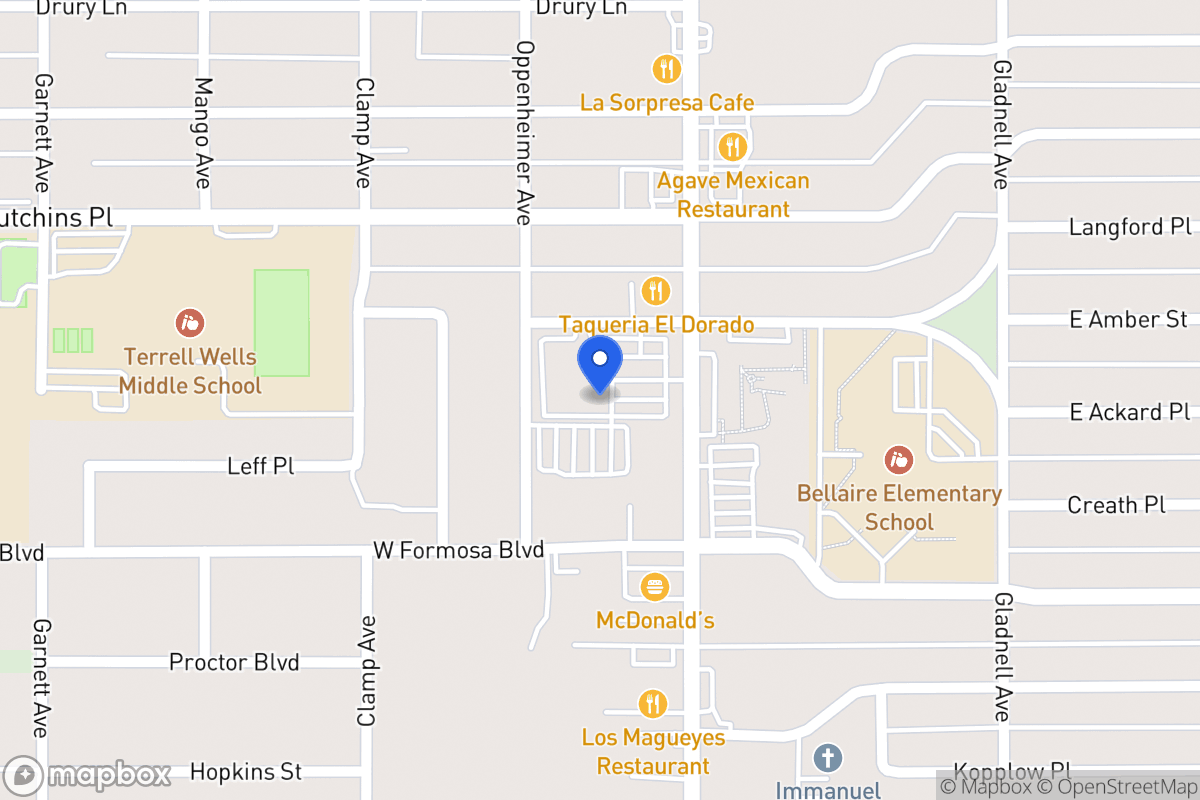 Map of 3505  Pleasanton Rd