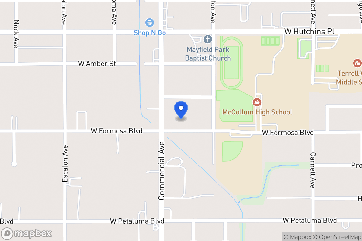 Map of 727 W Formosa Blvd