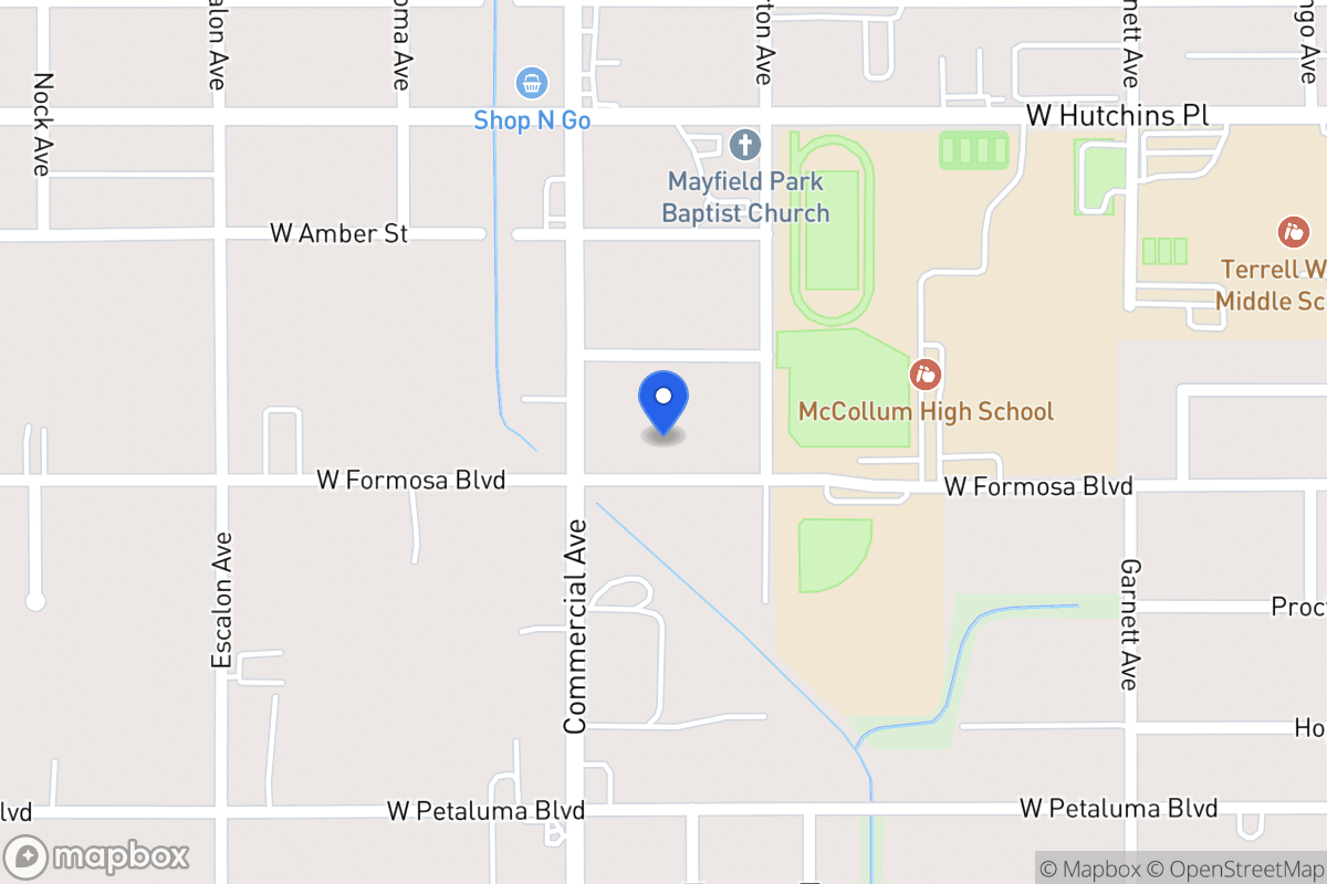 Map of 723 W Formosa Blvd