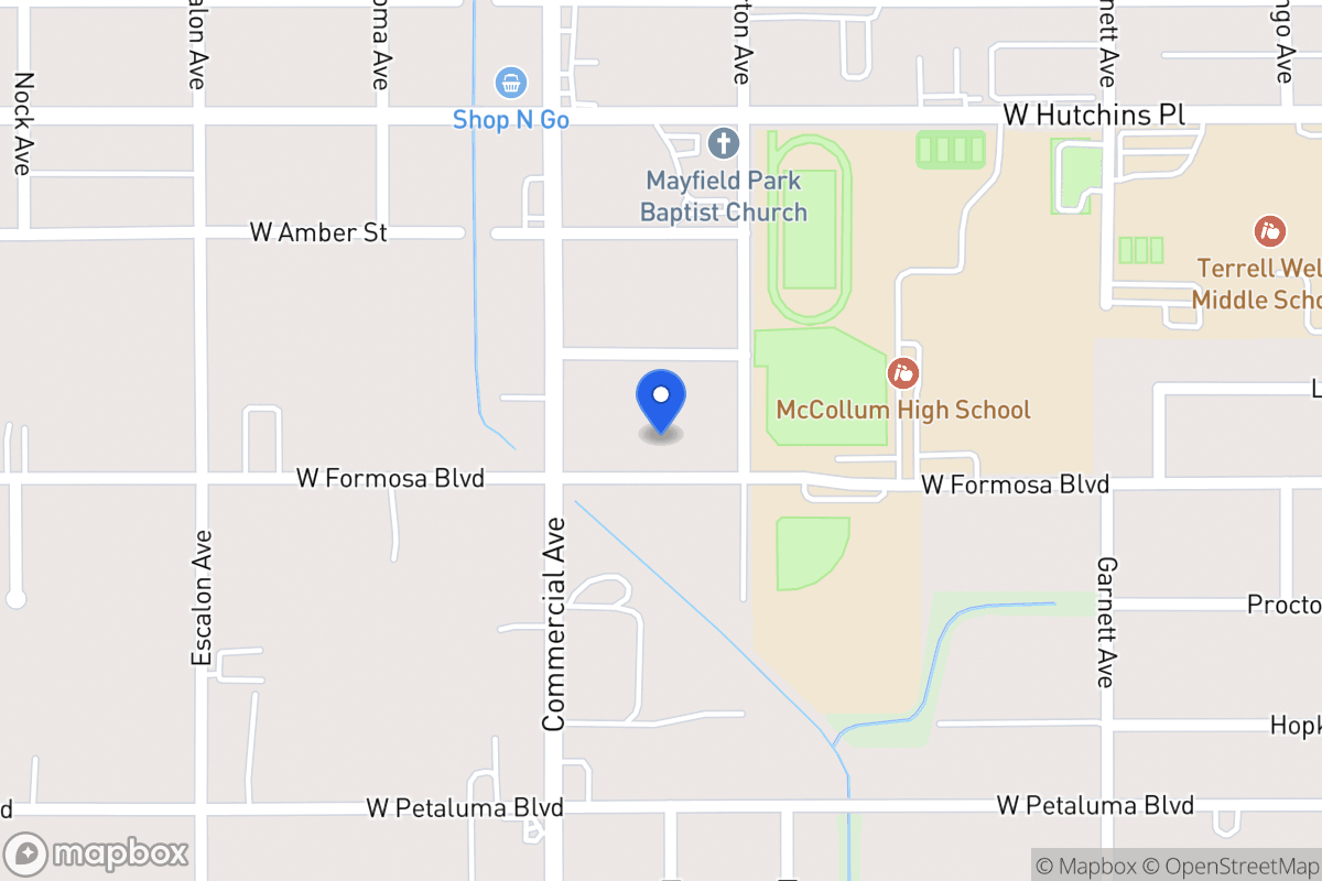 Map of 719 W Formosa Blvd