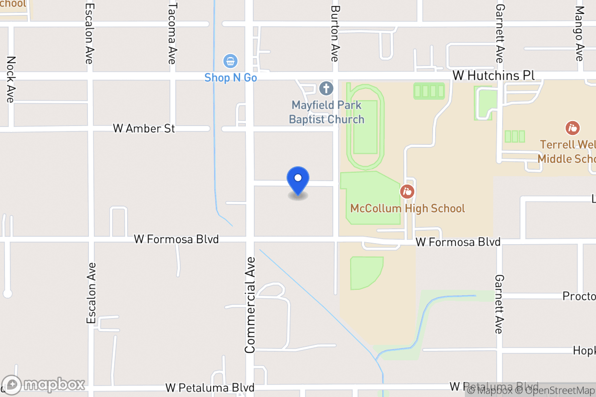 Map of 714 W Ackard Pl