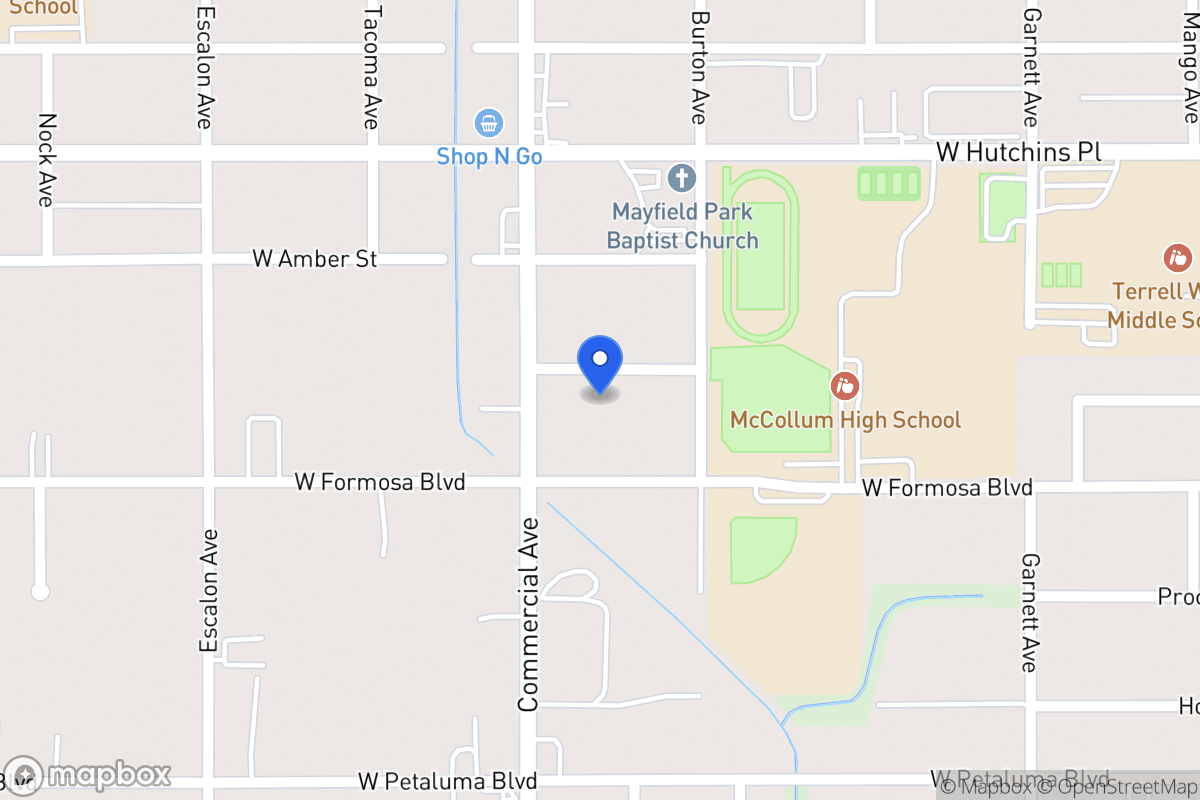 Map of 720 W Ackard Pl