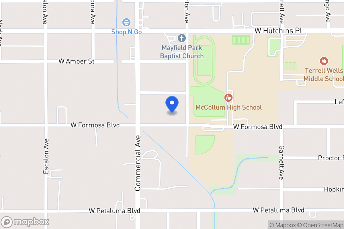 Map of 711 W Formosa Blvd