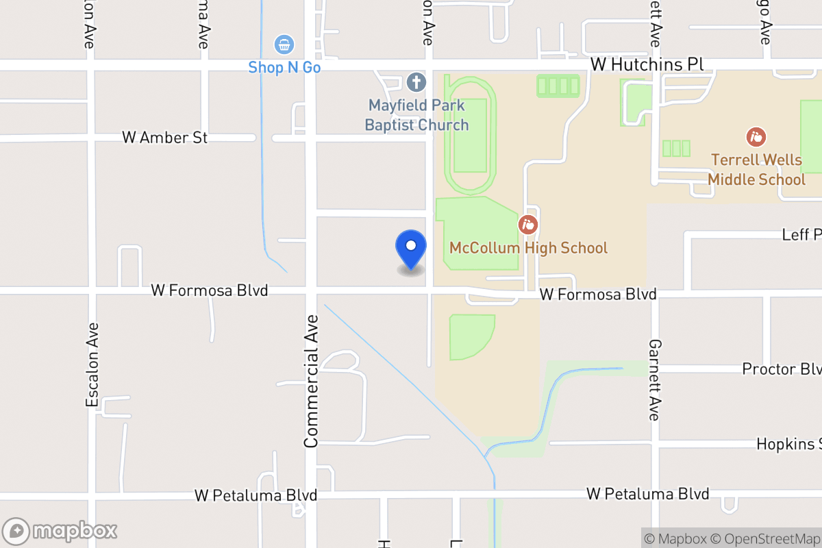 Map of 1519  Burton Ave