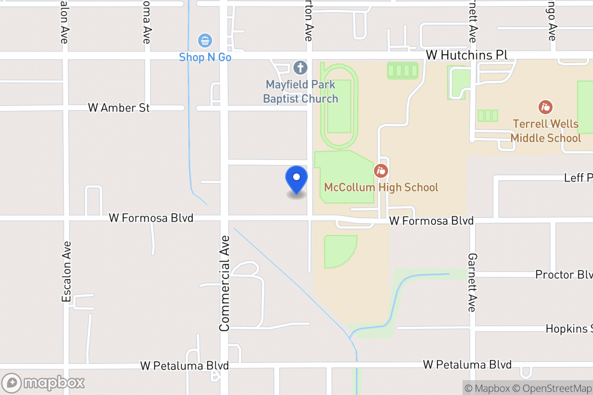 Map of 1515  Burton Ave