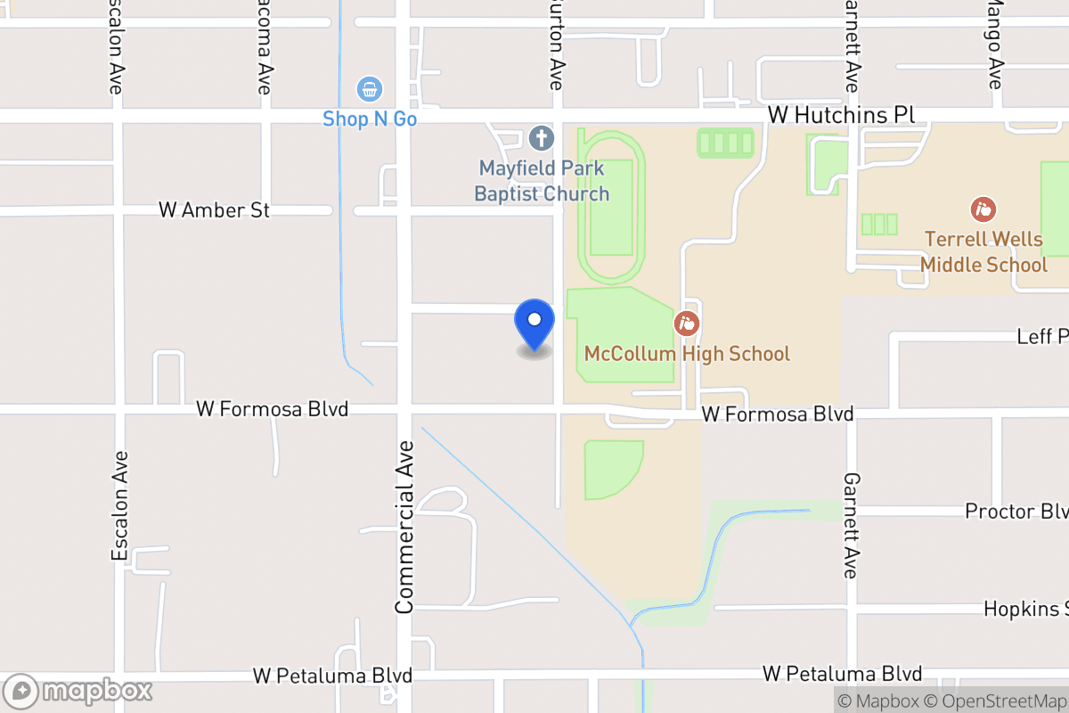 Map of 1511  Burton Ave