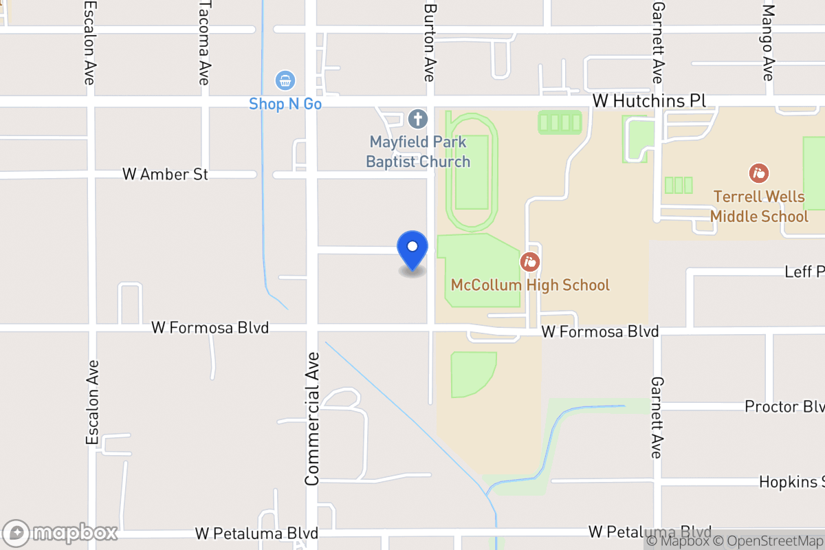 Map of 1507  Burton Ave