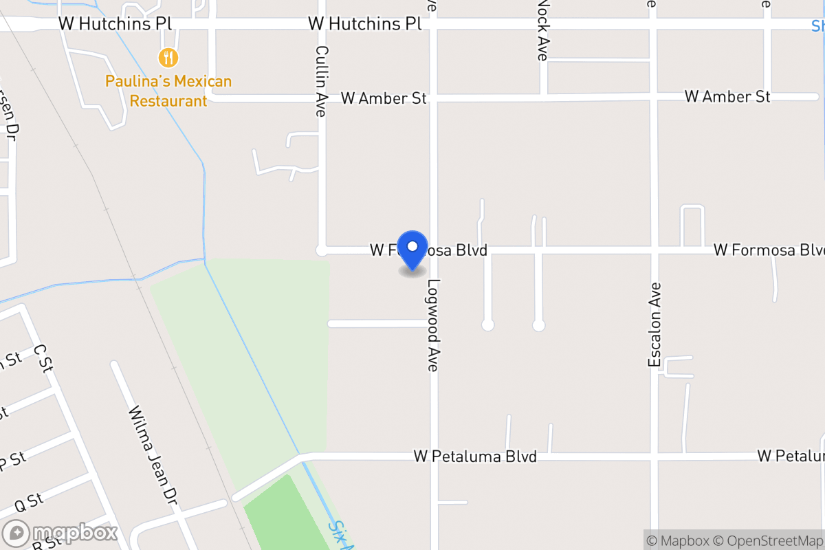 Map of 1206 W Formosa Blvd