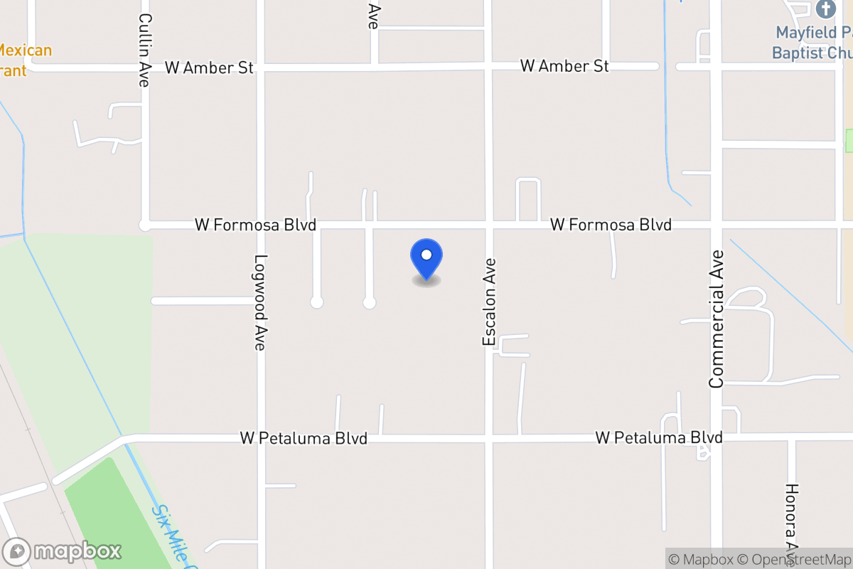 Map of 1022 W Formosa Blvd