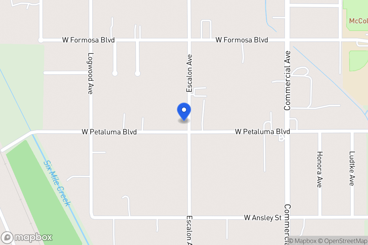 Map of 603 W Petaluma Blvd