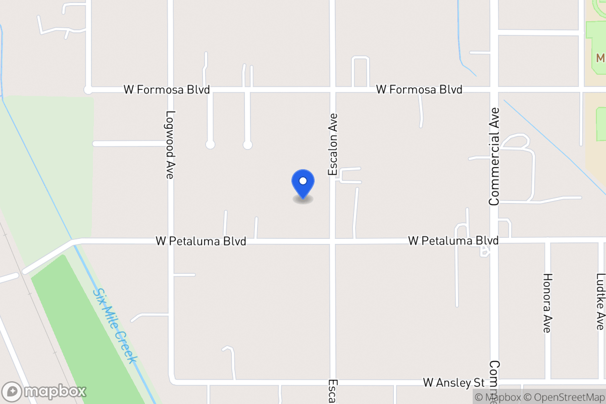 Map of 615 W Petaluma Blvd