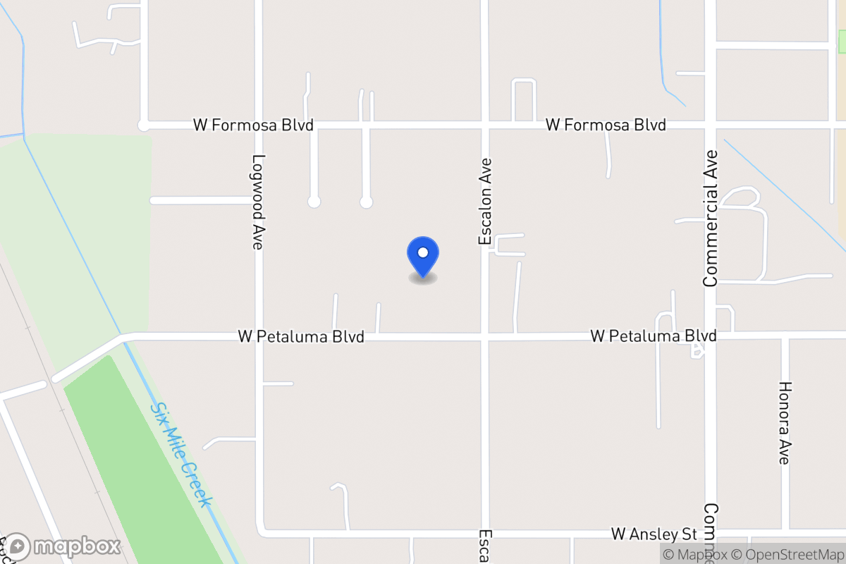 Map of 619 W Petaluma Blvd
