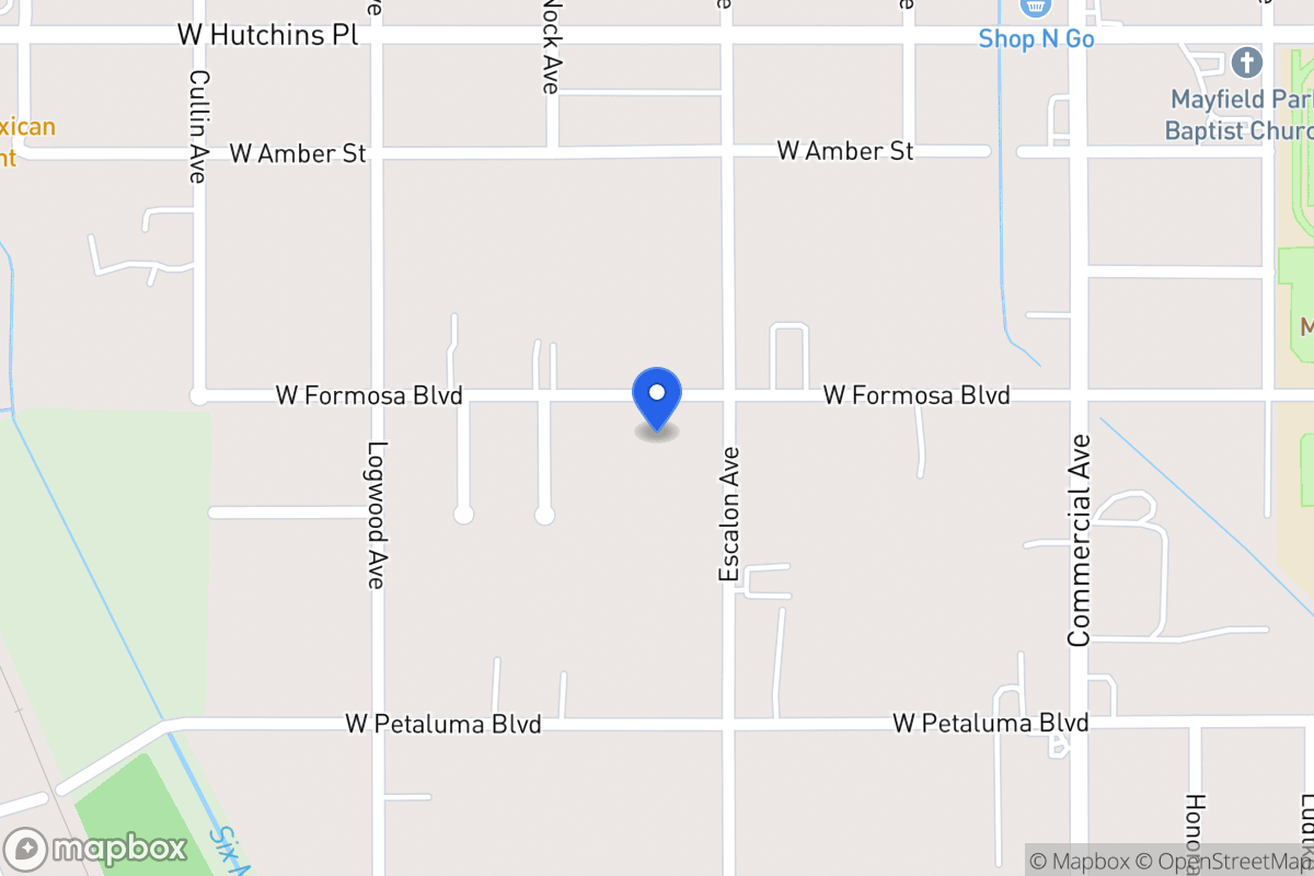 Map of 1014 W Formosa Blvd