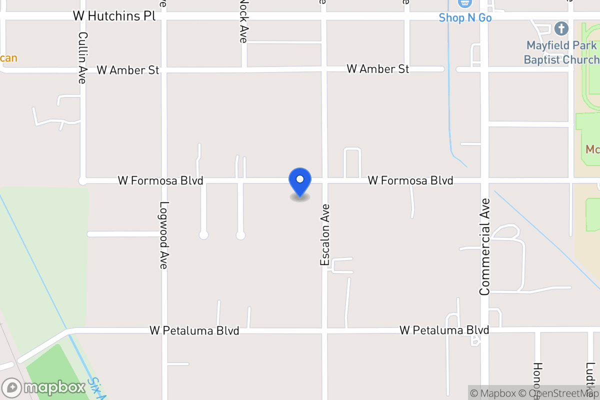 Map of 1010 W Formosa Blvd