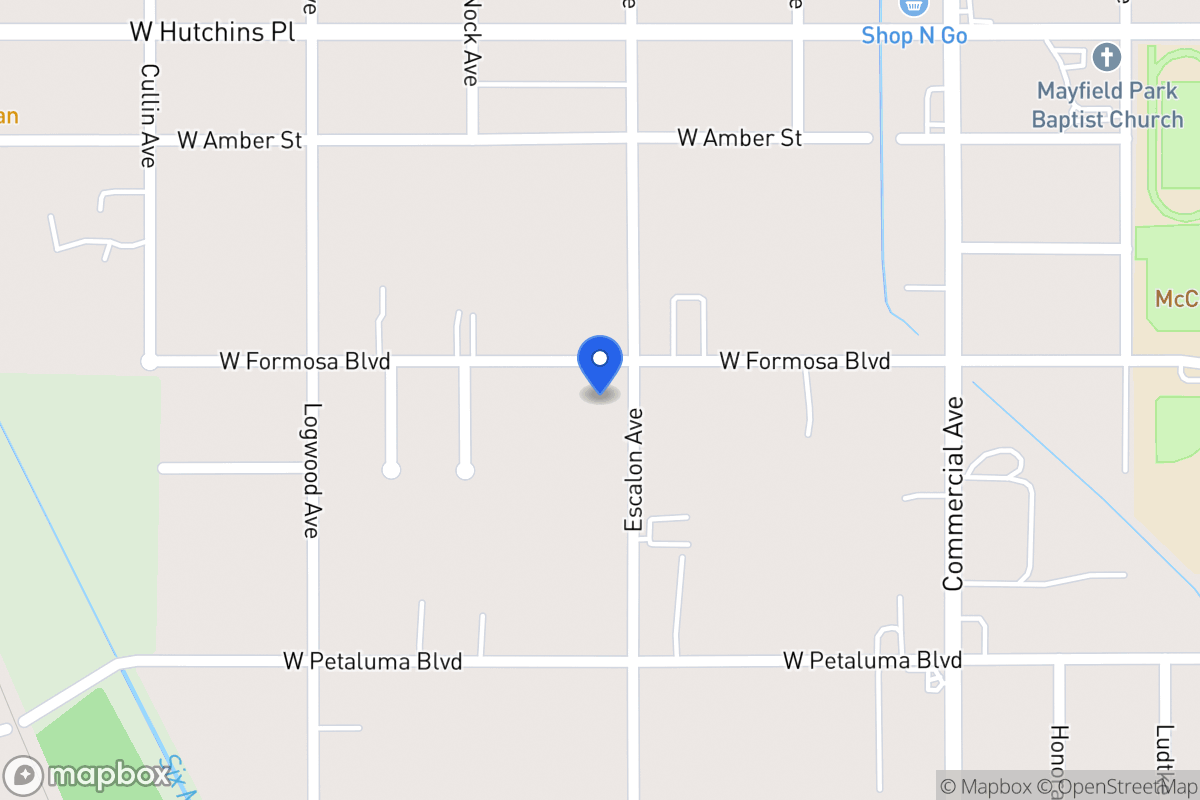 Map of 1006 W Formosa Blvd