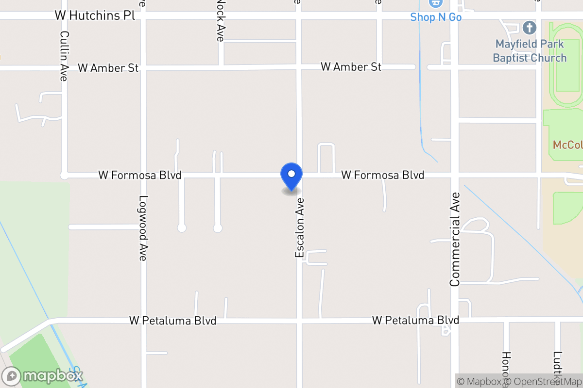 Map of 1002 W Formosa Blvd