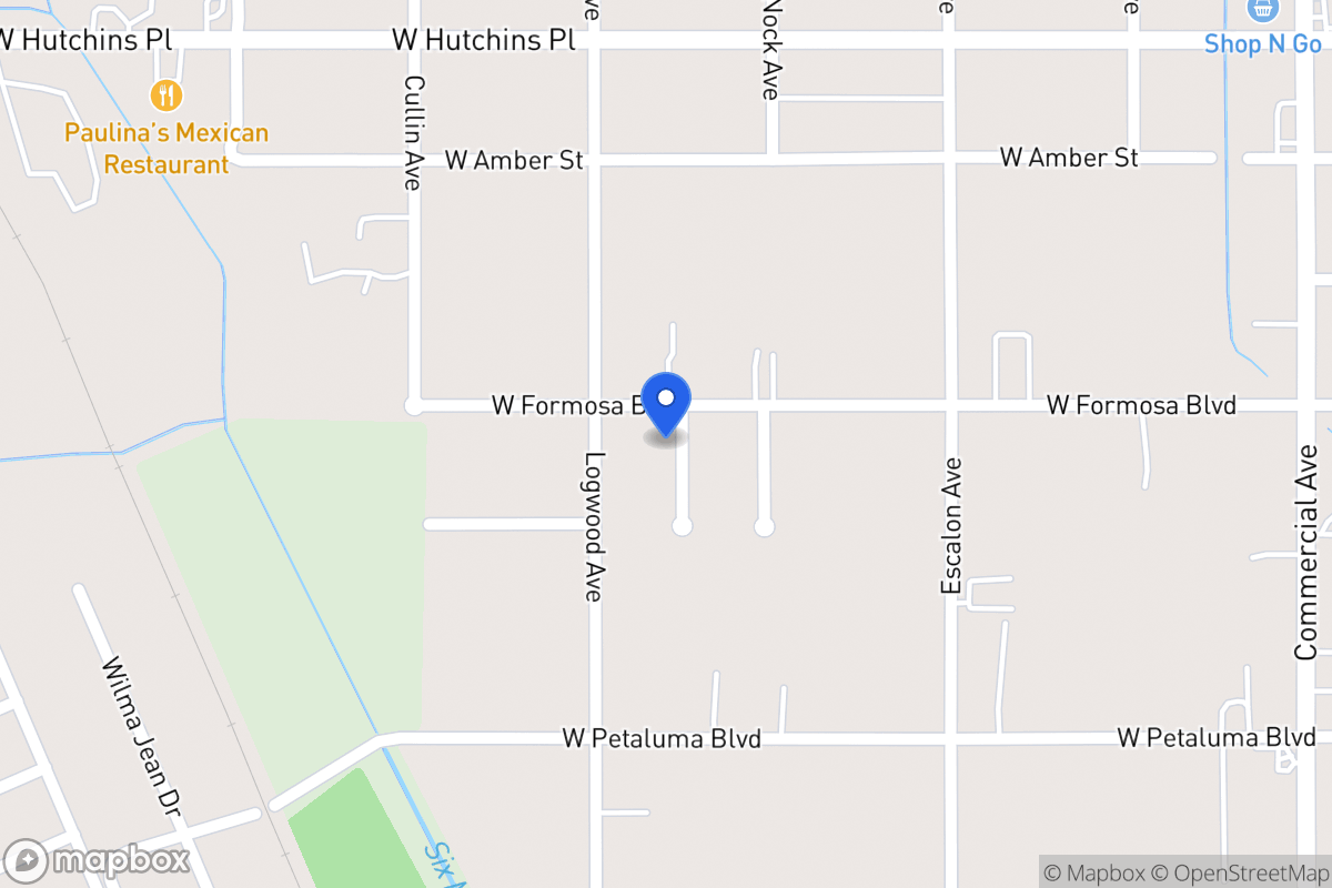 Map of 1126 W Formosa Blvd