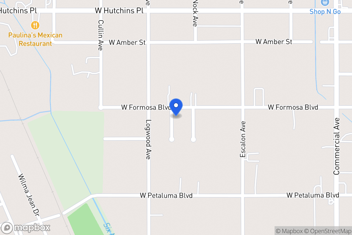 Map of 1118 W Formosa Blvd