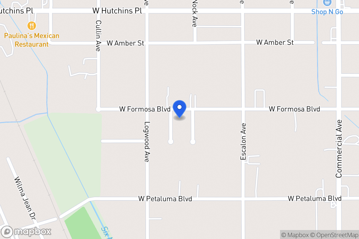 Map of 1114 W Formosa Blvd