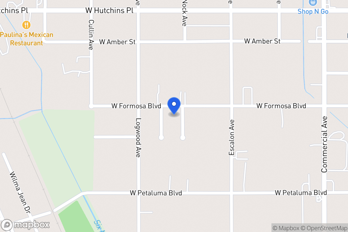 Map of 1110 W Formosa Blvd
