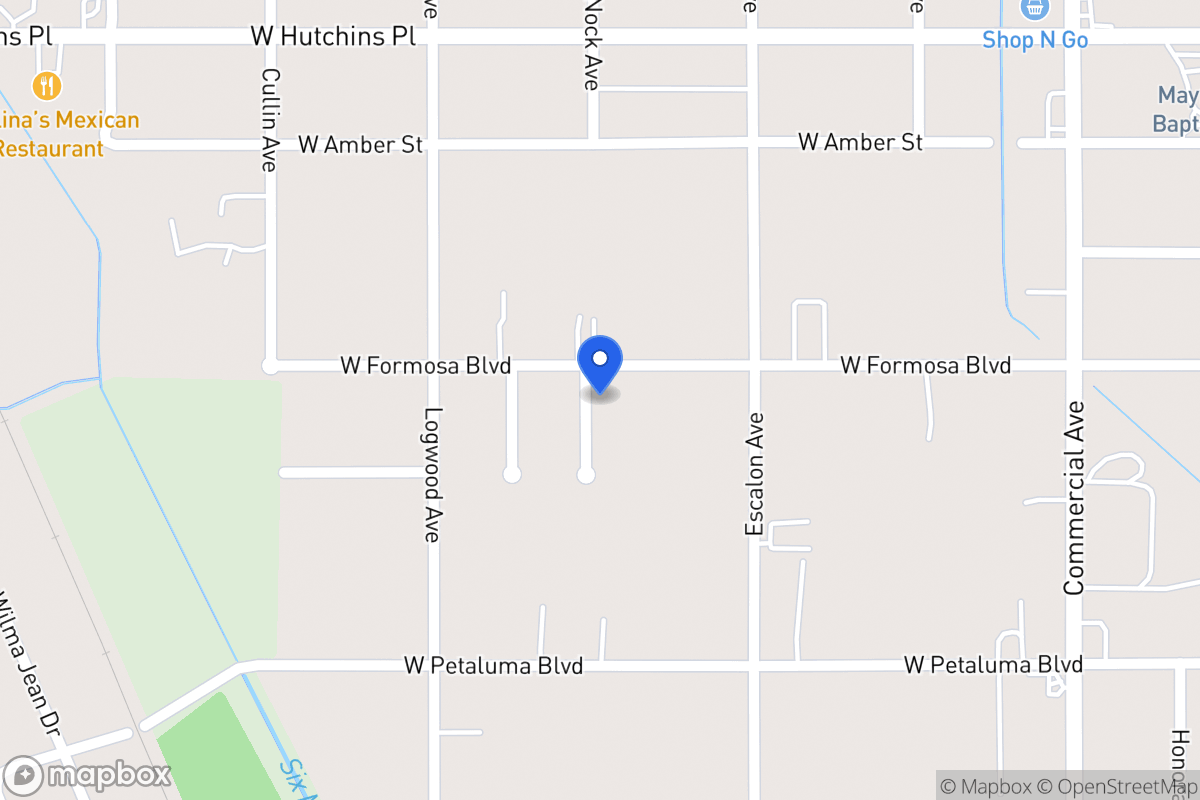 Map of 1038 W Formosa Blvd