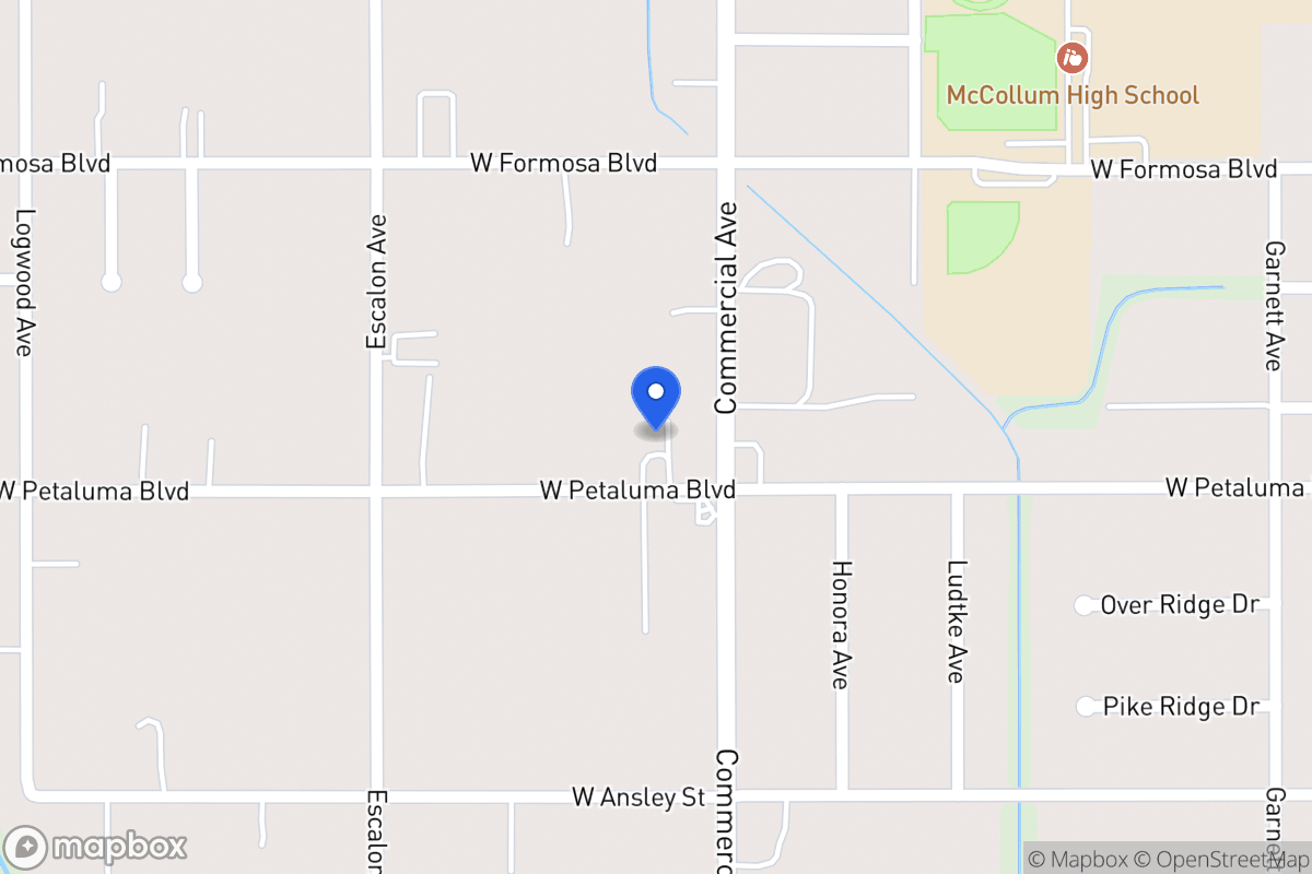 Map of 515 W Petaluma Blvd