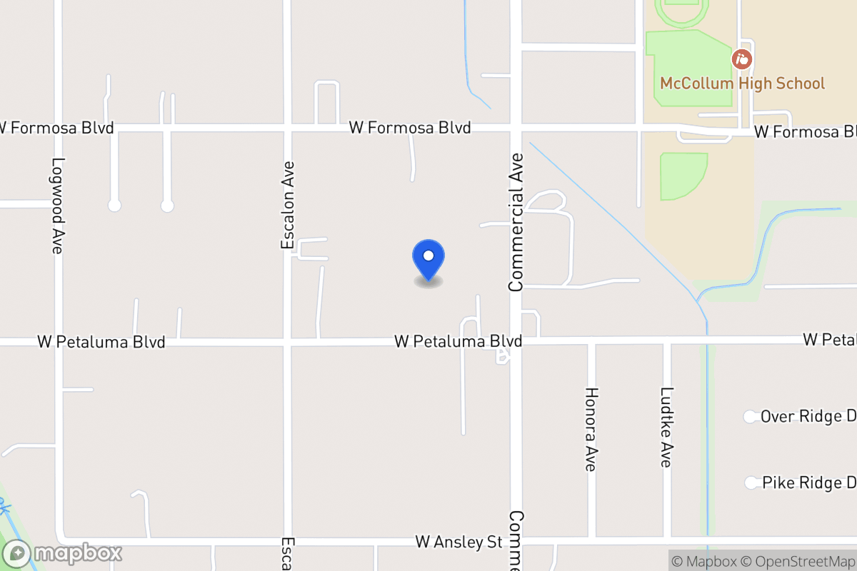 Map of 531 W Petaluma Blvd