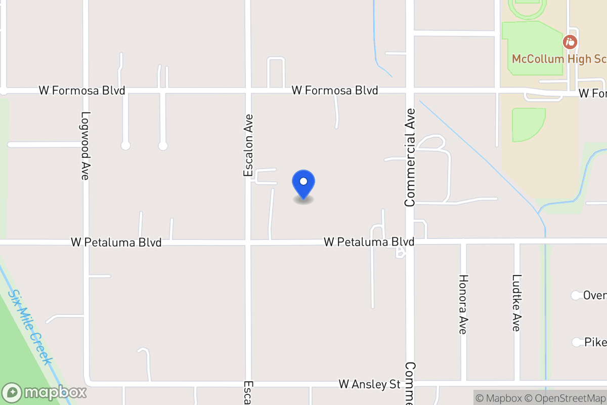 Map of 555 W Petaluma Blvd