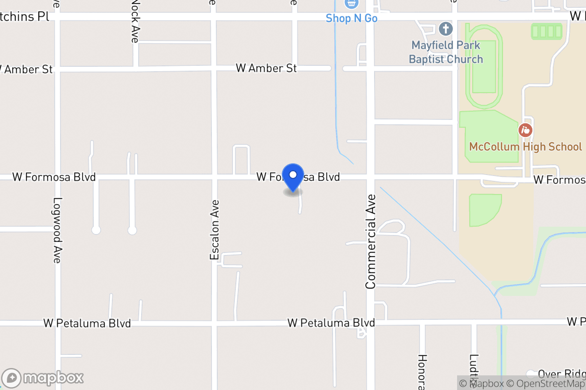 Map of 838 W Formosa Blvd