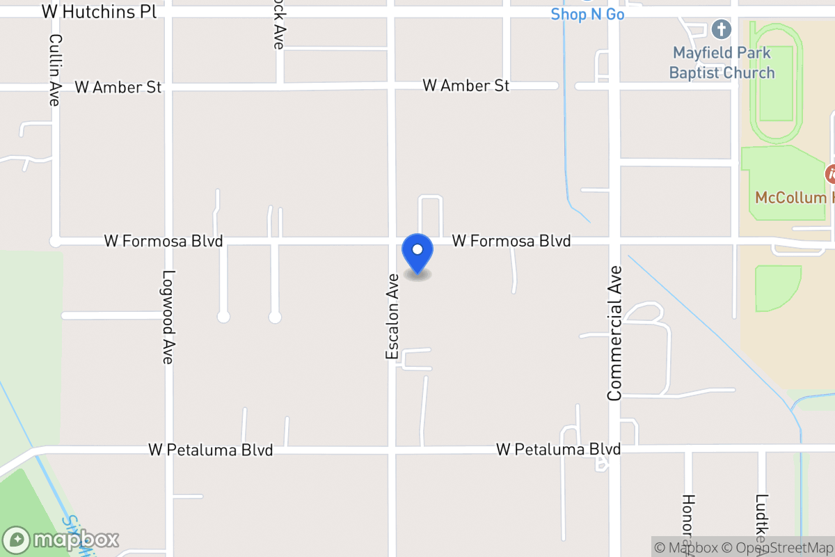 Map of 934 W Formosa Blvd