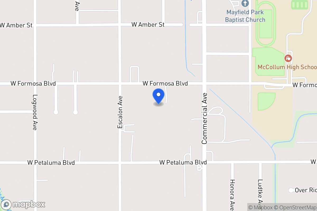 Map of 912 W Formosa Blvd