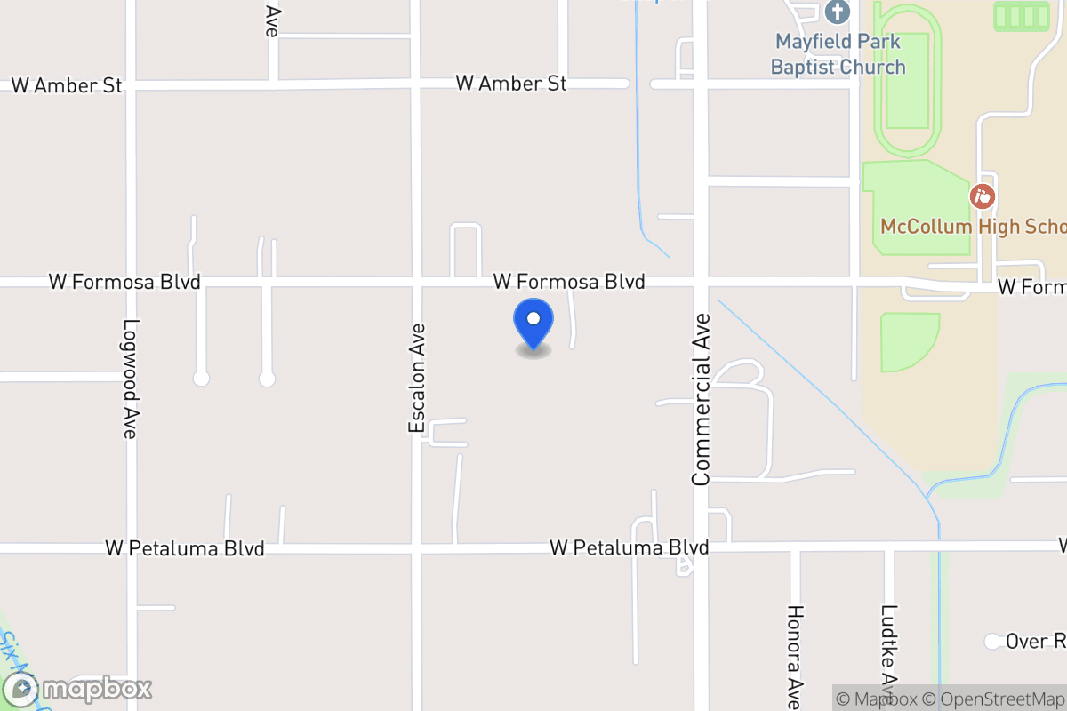 Map of 910 W Formosa Blvd